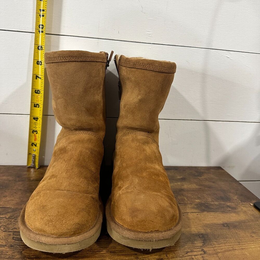 UGG Australia Roslyn ROSLYNN Mouton Boots Short Suede Side Zipper US ZS 6 - Picture 7 of 15